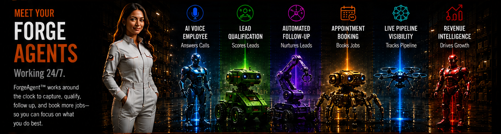 Forge Agents AI workforce: AI employees that handle calls, leads, follow-up, and appointments for your business