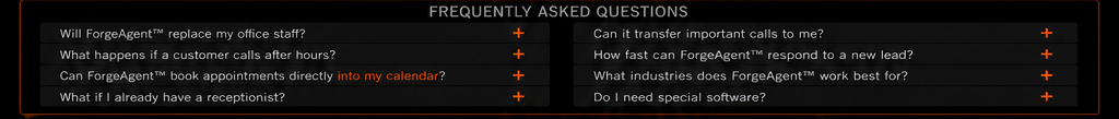 Frequently asked questions about ForgePipeline AI phone employees and automation